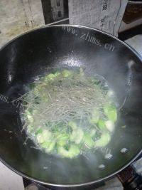 家常菜青菜粉丝做法图解5)