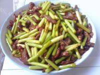 「自制」蒜苔炒肉丝