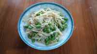 家常菜茭白炒毛豆