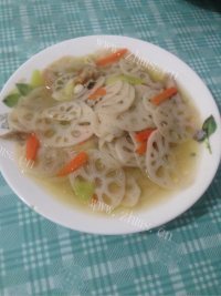 营养丰富的炒藕片