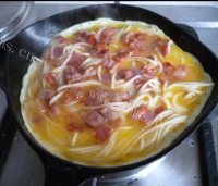 美味的挂面煎饼做法图解5)
