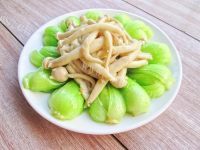 家常蒜蓉油菜海鲜菇做法图解10)