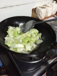 家常菜清炒白菜做法图解5)