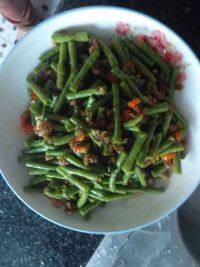 家常菜肉末豇豆