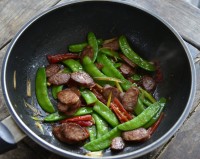 家常菜荷兰豆炒腊味