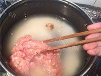 美味山药肉糜粥做法图解3)