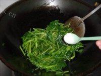 炒橄榄菜做法图解5)