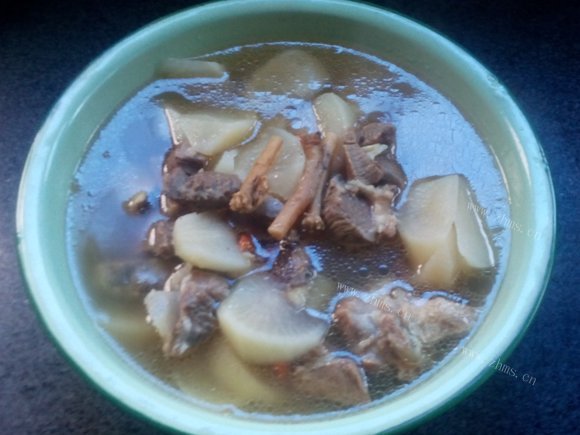 白萝卜羊肉汤