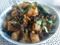 家常菜肉末油条