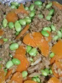 美味的肉末毛豆米做法图解8)