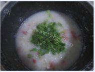 鸡肉蔬菜粥做法图解6)