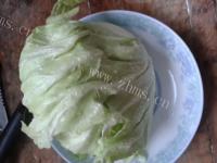 家常菜蒜香包菜做法图解1)