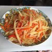 家常菜胡萝卜土豆丝