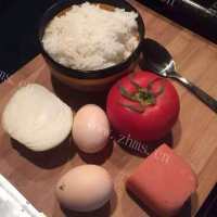 芝士蛋炒饭做法图解1)