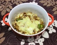 美味的芝士焗炒面做法图解16)