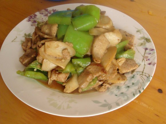 唇齿留香的杏鲍菇炒肉片