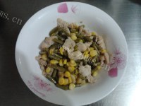 家常菜酸豆角炒肉