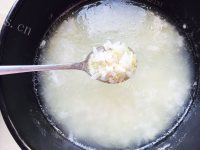 青菜牛肉粥做法图解8)