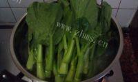 家常菜蒜茸菜心做法图解4)