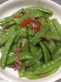 家常菜腊味荷兰豆