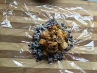 美味双米牛肉粢饭团做法图解5)