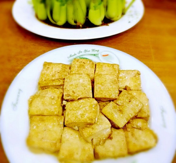 香喷喷的香煎豆腐