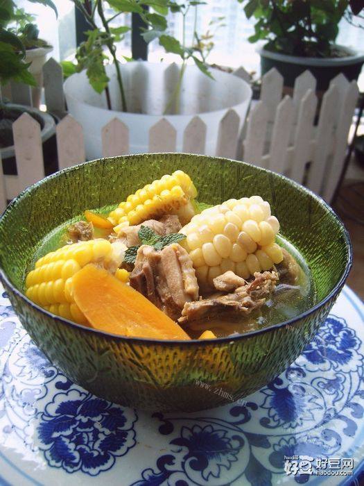 粗粮炖鸡汤
