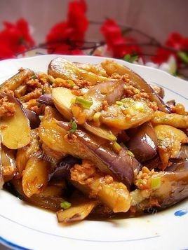 质嫩爽口的肉末茄子