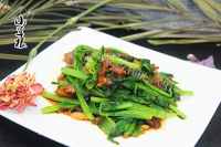 咸甜适中的豆豉鲮鱼油麦菜