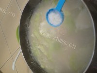 美味的猪肝粥做法图解7)