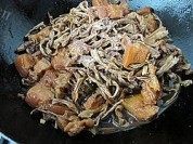 干豇豆烧肉做法图解8)
