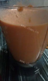 爽滑木瓜奶昔做法图解6)