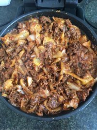 特色铁板牛肉土豆片做法图解5)