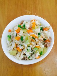 简单杂菜饭做法图解7)