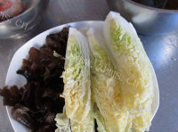 好吃的腊肉煲娃娃菜做法图解4)