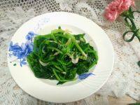家常菠菜炒虾皮