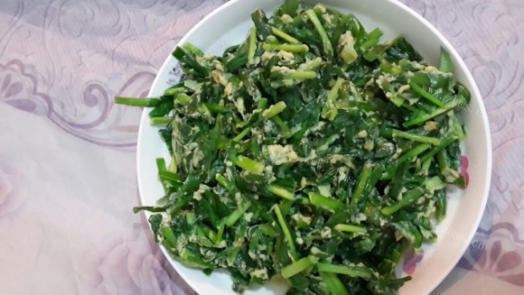 美味佳肴般的韭菜炒鸡蛋