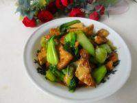 色味俱全的油菜炒豆腐