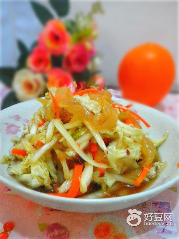 美味白菜拌海蜇