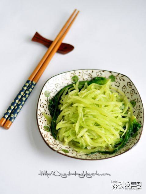 清炒莴苣丝