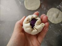 紫薯发面饼做法图解9)