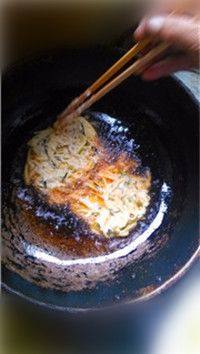 金黄的香煎南瓜饼