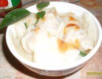 自己做的香菇肉馅饺子