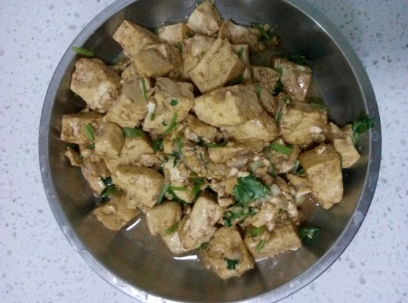 珍馐美味的炒豆腐