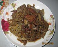营养莲藕炒肉片