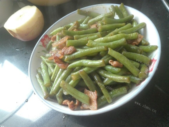 五花肉炒豆角