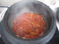 家常菜泡菜豆腐汤做法图解4)
