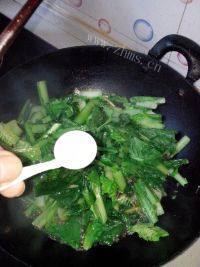 家常菜小白菜炖粉条做法图解7)
