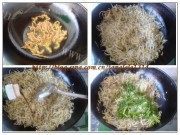 美味的豆芽炒韭菜做法图解3)
