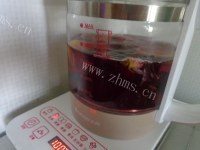 自制洛神玫瑰柠檬茶做法图解9)